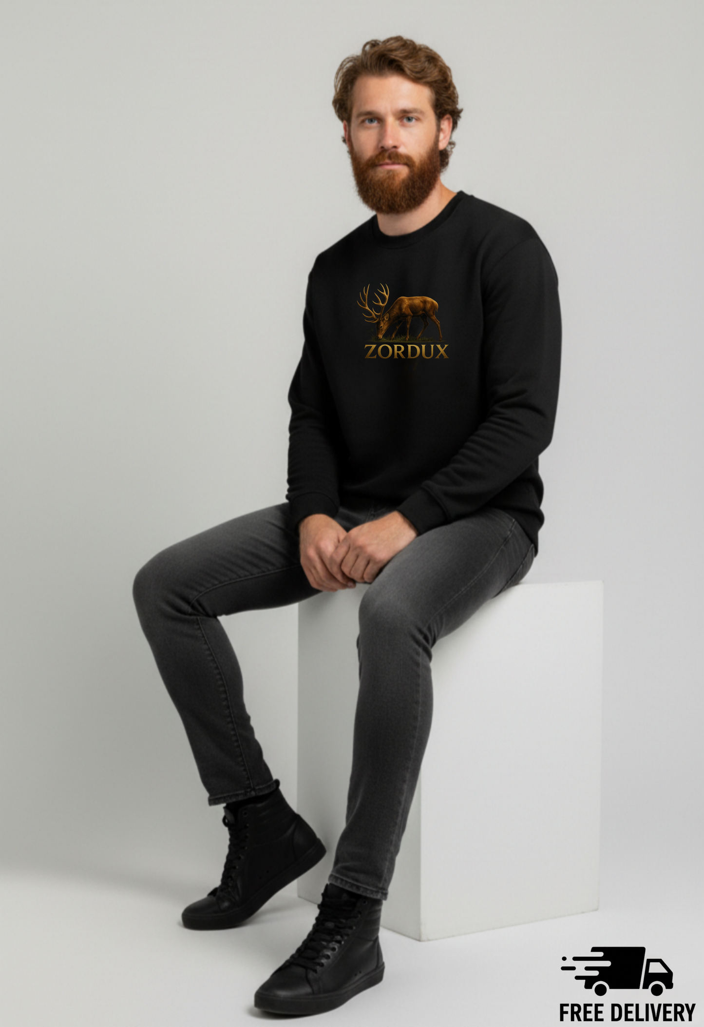 Oversized Sweatshirt – Premium Cotton Blend, Heavyweight 440gsm