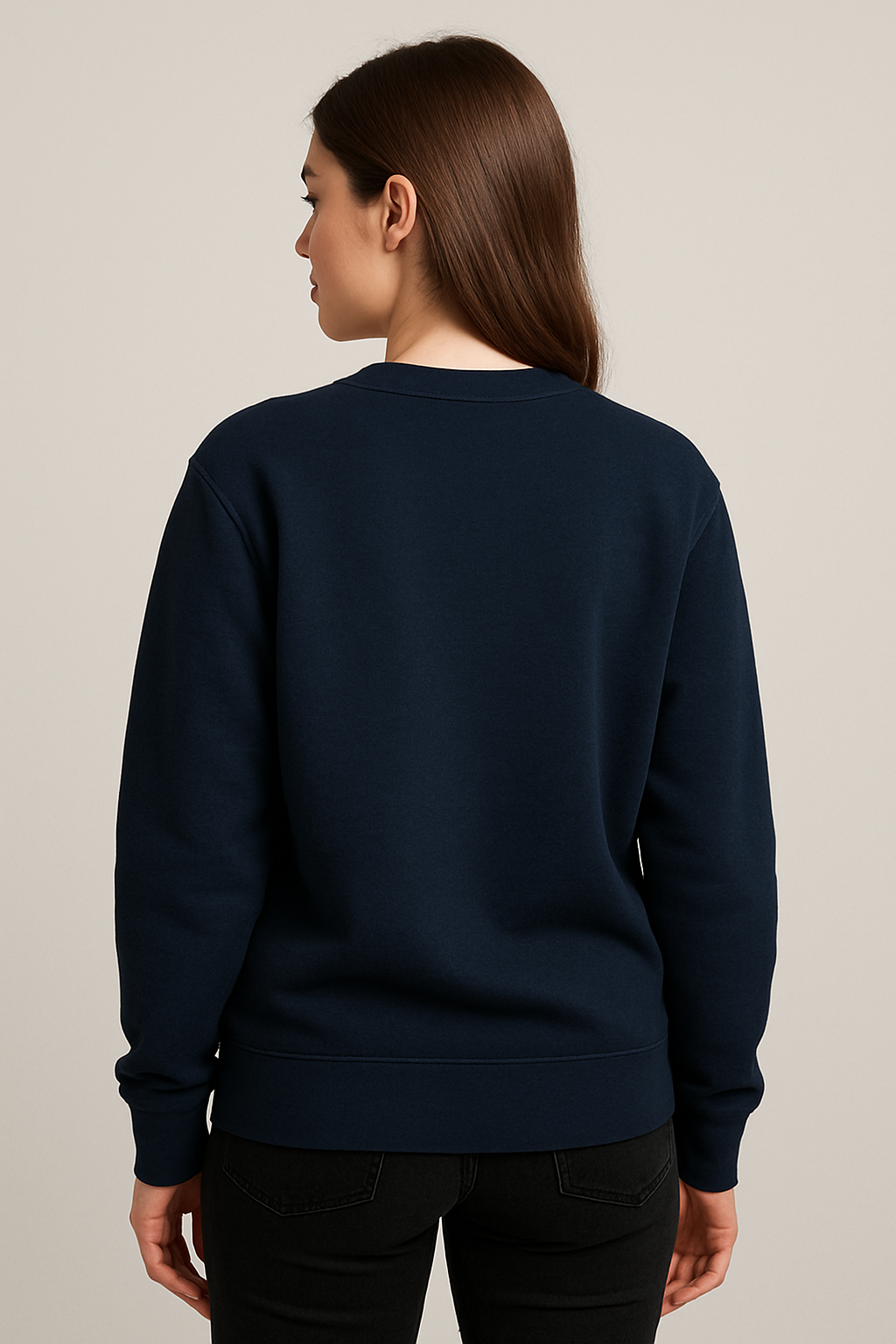 Zordux Classic Navy Blue Sweatshirt Premium Cotton Blend
