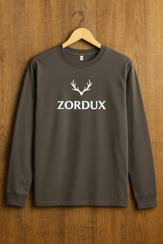 ZORDUX Long Sleeve T-Shirt 100% sustainable cotton